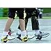 Webetop Kids Lighted Heel Skate Rollers Adjustable Two Wheels Skate Shoes Scooters,One Size Fits Most,60KG Weight Limited,with Portable Bag and Mini Wrench for Adjusting Size,Green
