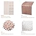 Elegant Occasions Rose Gold Party Supplies - Curated Event Decor Set with Sequin Table Runner, 100x Eco-Friendly Rose Gold Straws, Rose Gold Confetti Decorations and 50x Disposable Rose Gold Napkins
