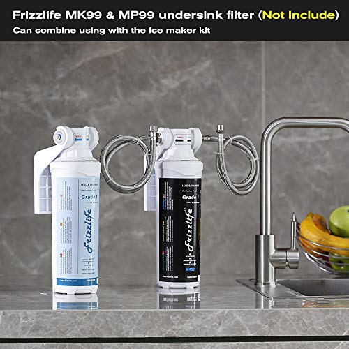 Frizzlife IMC2 Ice Maker Fridge Water Line Installation Kit Fits for 3