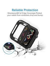MENEEA - Funda protectora para Apple Watch Series 4, ultrafina, antiarañazos, flexible, suave, para Apple Watch Series 4, repuesto para iWatch 4, 44mm