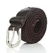 Gelante® Children's Canvas Elastic Fabric Woven Stretch Braided Belts 2012-Coffee-M (24-26)
