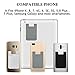 JINYEXUAN 3pcs Cellphone Card Holder Back Wallet, Silicone Adhesive Stick-on Credit Card ID Card Keeper with （black+White+Gray）