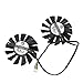 FanEngineer Generic New Rotary DC Fan Brushless/Video Card Cooling Dual Fan for MSI Twin Frozr III RX6950 PLD08010S12HH 4-Pin DC12V 0.35A