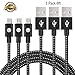 SGIN Micro USB Cable,3-Pack 6ft Nylon Braided Charging Cord - Extra Long USB 2.0 Sync and Charge for Android Devices, Samsung Galaxy, Sony, Motorola Nokia,and More(White Black)