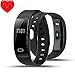 Fitness Tracker, Keoker QS80 Smart Bracelet Heart Rate Monitoring Calories Burned Fitness Tracker Bluetooth Waterproof Sport Wristband for IOS Android