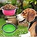 EDOTFISH Silicone Collapsible Dog Bowl Travel Portable Dog Bowl(12oz) Portable Foldable and Expandable Travel Bowl/Pet Food Bowl/Cat Water Bowl