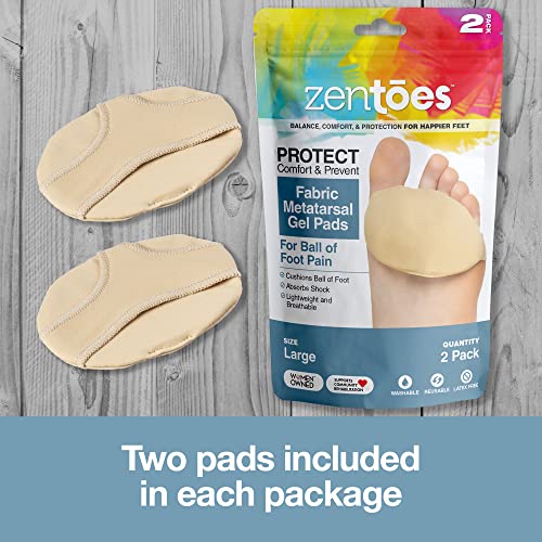 ZenToes Ball of Foot Pads Metatarsal Cushions for Metatarsalgia
