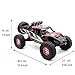KELIWOW Brushless High Speed RC Car, 1/12 Scale 4WD 35 MPH High Speed Off-Road RC Truck 2.4Ghz Rock Crawler RTR Desert-7 (#07-Red) ¡­