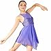 MiDee Lyrical Dance Costume Dress Illusion Sweetheart Sequins Trianglar Cut Skirt
