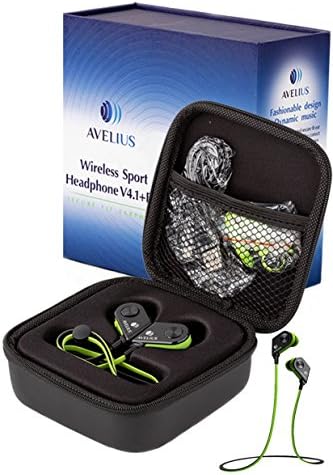 Bluetooth Sport Workout Earbuds with Mic Magnetic Stereo Wireless Headphones Secure Fit for Running Exercise Earphones In-Ear Noise Cancelling Sweatproof Headset iPhone iPad Galaxy Android Compatible