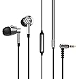 1MORE Triple Driver In-Ear Earphones Hi-Res Headphones with High Resolution, Bass Driven Sound, MEMS Mic, In-Line Remote, High Fidelity for Smartphones/PC/Tablet - Silver
