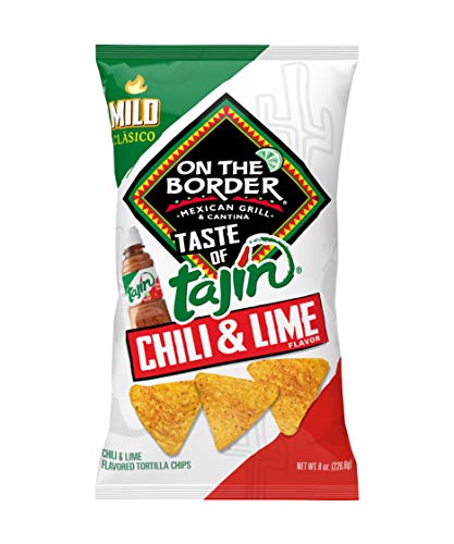 On The Border Taste of Tajín Clásico Tortilla Chips, 8-Ounce Bag (Pack of 8)