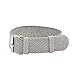 Clockwork Synergy - Perlon Watch Strap Braided Nylon Band (16mm, Light Grey)