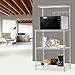 LANGRIA 3 Tier Baker’s Rack, Microwave Stand Kitchen Oven Rack with Wire Mesh Shelves 4-Side Hooks, 165lbs Weight Capacity, Silver Finish
