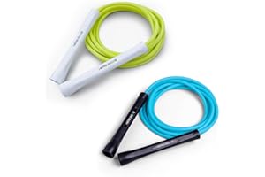 WILLGOO Hererope 6MM PVC Jump Rope for Men & Women Fitness, Speed, Tricks, Cardio Training, Boxing Jump Rope with Unbreakable Handles and Non-Kinking Skipping Rope, Adjustable Jumprope for Indoor Outdoor