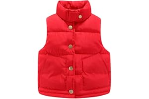 Mud Kingdom Little Boys Girls Vest Warm Jacket Stand Up Collar Winter