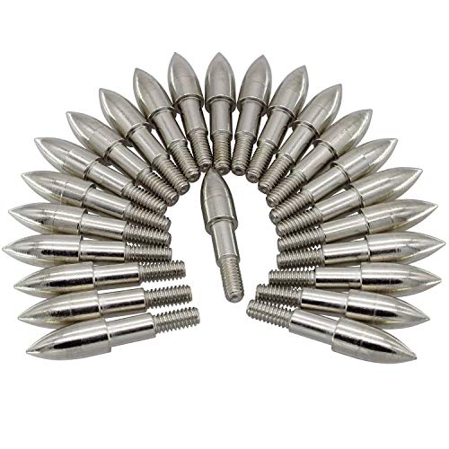 image for Maifield 24 Pack Archery Bullet Field Points 5/16 Inch 9/32 in 11/32 I