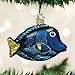 Old World Christmas Fish Collection Glass Blown Ornaments for Christmas Tree Pacific Blue Tang, 3.5