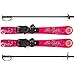 Lucky Bums Kids Beginner Ski and Pole set with Bindings, Pink