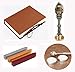 VIVISKY(TM) Stamp Seal Sealing Wax Vintage Classical Old-Fashioned Antique Alphabet Initial Letter Set Brass Color Creative Mysterious Stamp Maker Kit (M)