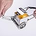 Rotary Cheese Grater - ALISKID Stainless Steel Cheese Grater Shredder Cutter Grinder with 3 Drum Blades