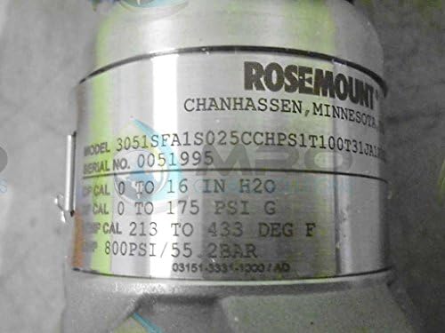 ROSEMONT 3051SFA1S025CCHPSIT100T31JA1A5RLQ4NEW NO BOX
