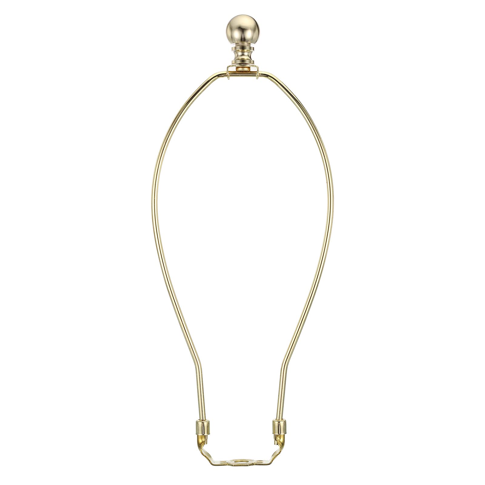 PATIKIL 11.5 Inch Lamp Harp Kit with Finial, 1 Set Detachable Shade Bracket Holder, DIY Lighting Accessories for Table Floor Lamps, Gold Tone