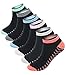 Womens Low Cut Thin Cotton Socks No Show 6 Pairs Casual Sock Black