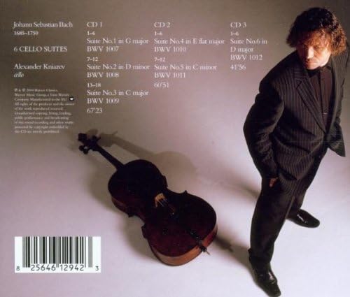 Amazon バッハ 無伴奏チェロ組曲 3枚組 Suites Pour Violoncelle Seul バッハ アレキサンダー クニャーゼフ チェロ 古典 バロック ミュージック Amazon バッハ 無伴奏チェロ組曲 3枚組 Suites Pour Violoncelle Seul バッハ アレキサンダー クニャーゼフ チェロ 古典 バロック ミュージック