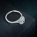 2.25ctw Oval Cut Petite Micropave Halo Simulated Diamond Cubic Zirconia CZ Engagement Rings for Women