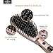 Anjou Hair Straightener Brush with Anion Hair Care, Metal Ceramics Heater Technology (Rose Gold, Adjustable Temperature Setting, Max 446℉ for All Hair Types, Auto Lock/Shutoff)