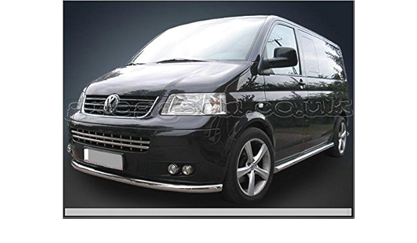 Volkswagen Transporter T5 acero inoxidable parachoques ...