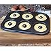 Evelots 5456 Mini Donut Pan Non Stick 6 Cavity Dishwasher Safe, 10.5x7.5x0.65 Inch, S/2
