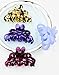 Prettyou Hair Clips 2.75 Inches Banana No-Slip Effortless Colorful Small Size Flower Claws Barrettes for Women, Pack of 4