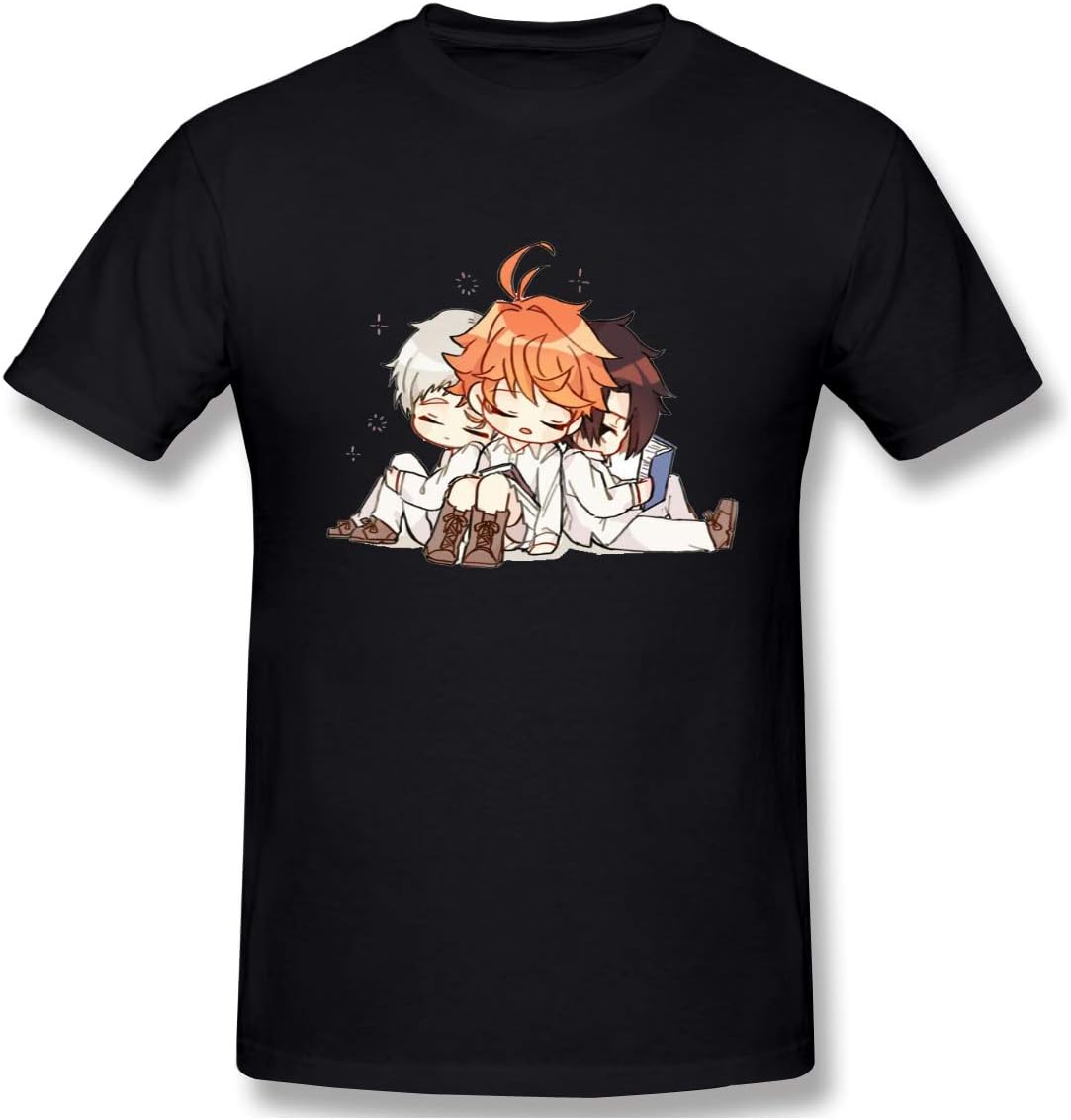 ShirtBlueOne The Promised Neverland Shirt for Mens/Womens/Unisex/Teenagers The Promised Neverland Cosplay Shirt Black