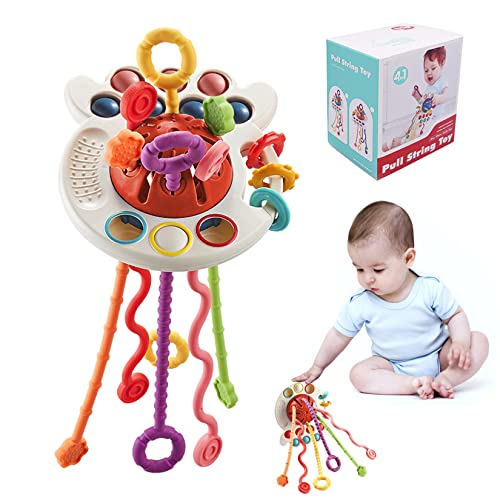 DITHIN Montessori Toys 1+ Year Old Baby Toys 6 to 12 Months Pull
