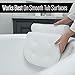 Gorilla Grip Comfort Slip Resistant Large Thick Soft Quick Drying Relaxing Spa Bath Pillow, 4 Inch Thick Washable, Cushion Support Head, Neck and Shoulder in Tub, Bathtub Accessory, 2 Panel, White