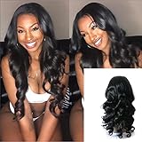 Enoya Hair 360 Lace Frontal Loose Wave Human Hair Wigs-Glueless 180% Density Brazilian Virgin Remy Wigs with Baby Hair