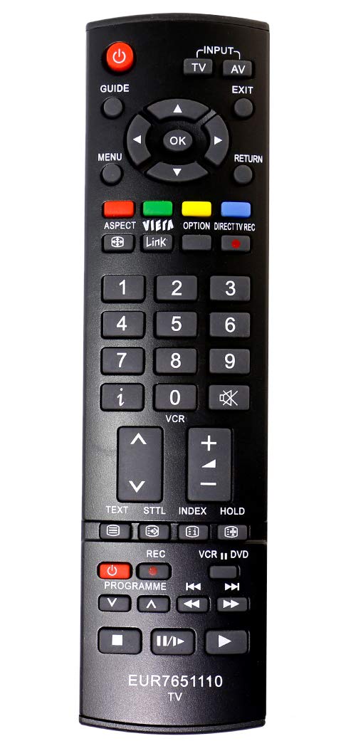 ALLIMITY N2QAYB000222 EUR7651110 Remote Control Replacement for Panasonic Viera TV TX-32LXD75F TX-32LXD70F TX-32LED8F TX-32LED7FA TX-26LMD70 TX-26LED7F TH-42PZH8FV TH-42PZ8E TH-42PX8E TH-42PX60EH