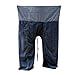 LannaPremium 2 Tone Thai Fisherman Pants Yoga Trousers Free Size Plus Size Cotton Dark Blue and Drill Striped Gray