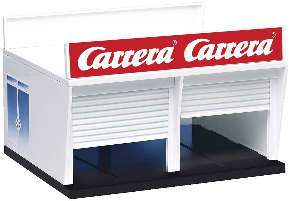Carrera Pit Stop Lane Edificio de Garaje Doble Escala 1:32 21104, Blanco