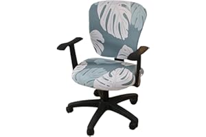 twcrvil Convenient And Versatile Chair Covers For Any Event Polyester Stretch Office Chair Cover Computer Chair Cover, leaves