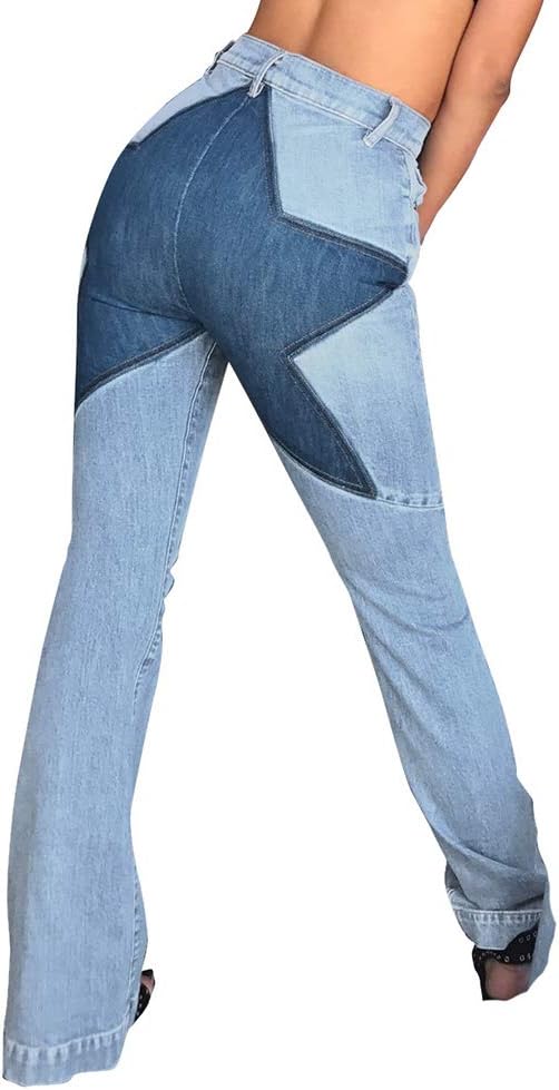 distressed star jeans