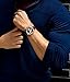 Stuhrling Original Mens Dress Watch - Chronograph Wrist Watch with Tachymeter 24-Hour Subdial (Rose Gold)