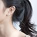 Cute Star Ear Cuff Wraps Sterling Silver Earrings for Cartilage Pierced Ear Women Teens Girls Fashion Piercing Climbers Hypoallergenic
