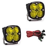 Baja Designs Squadron Sport Pair UTV LED Light Driving Combo Amber Pattern