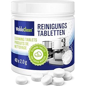 Reinigingstabletten 40x 2g voor volautomatische koffiemachines die compatibel zijn met alle merken