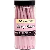 Blazy Pink Cones 50ct Pack | Pink Rolling Cones | Vegan &amp; Smooth Burning | Blazy Susan Quality Smoking Accessories