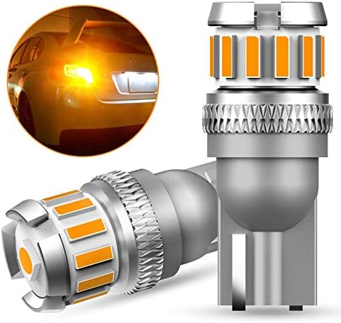 Oxilam T10 Led アンバー サイドウインカー 高輝度 爆光 Canbusキャンセラー内蔵 イエロー ルームランプ ポジションランプ カーテシーランプ トランクランプ 無極性 Dc9 18v 車用 車検対応 1年保証 2個入