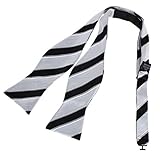 DBA7A01-03 Stripes Microfiber Self-tied Mens Bowtie Easter Sunday Gift By Dan Smith